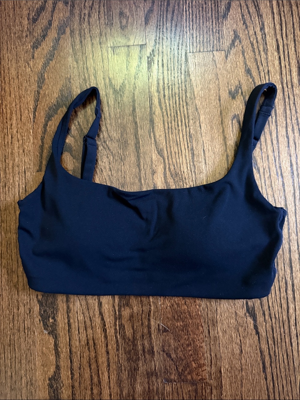 Vitality Black Scoop sports Bra with Adjustable Straps